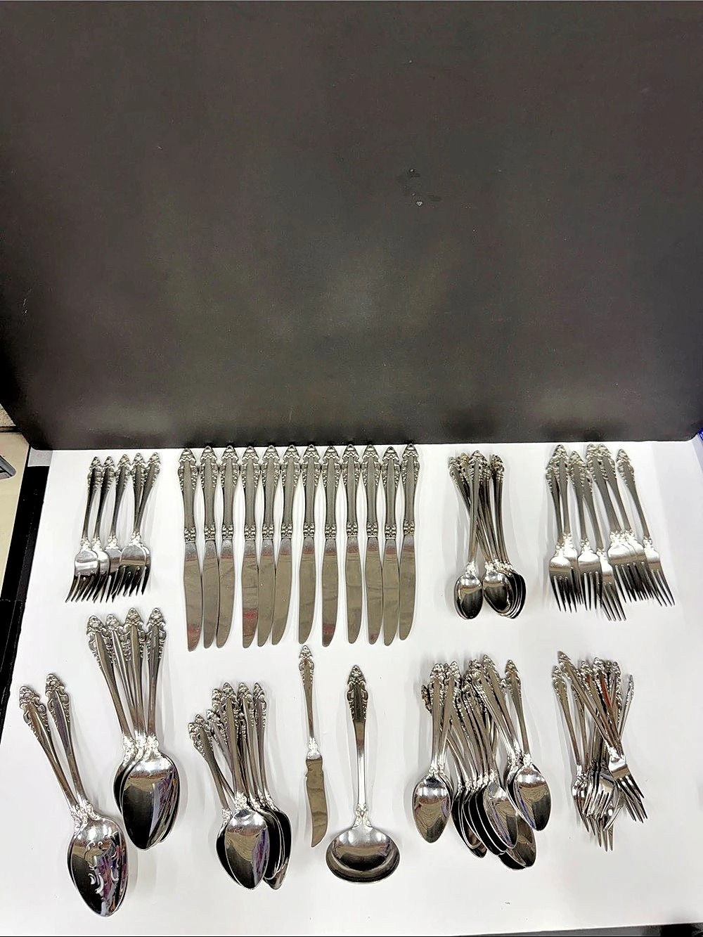 Gorham Stainless Flatware Set in Silver